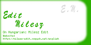 edit milesz business card